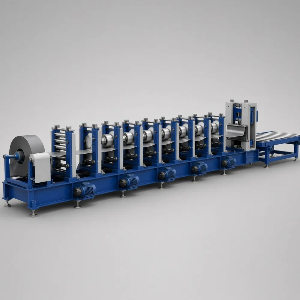 Illustrative rendering of roll forming lines