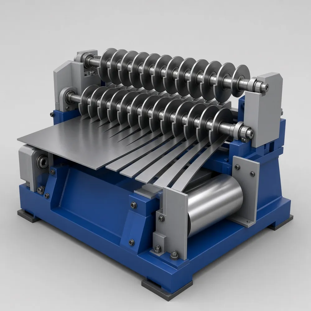 Illustrative rendering of the slitter head